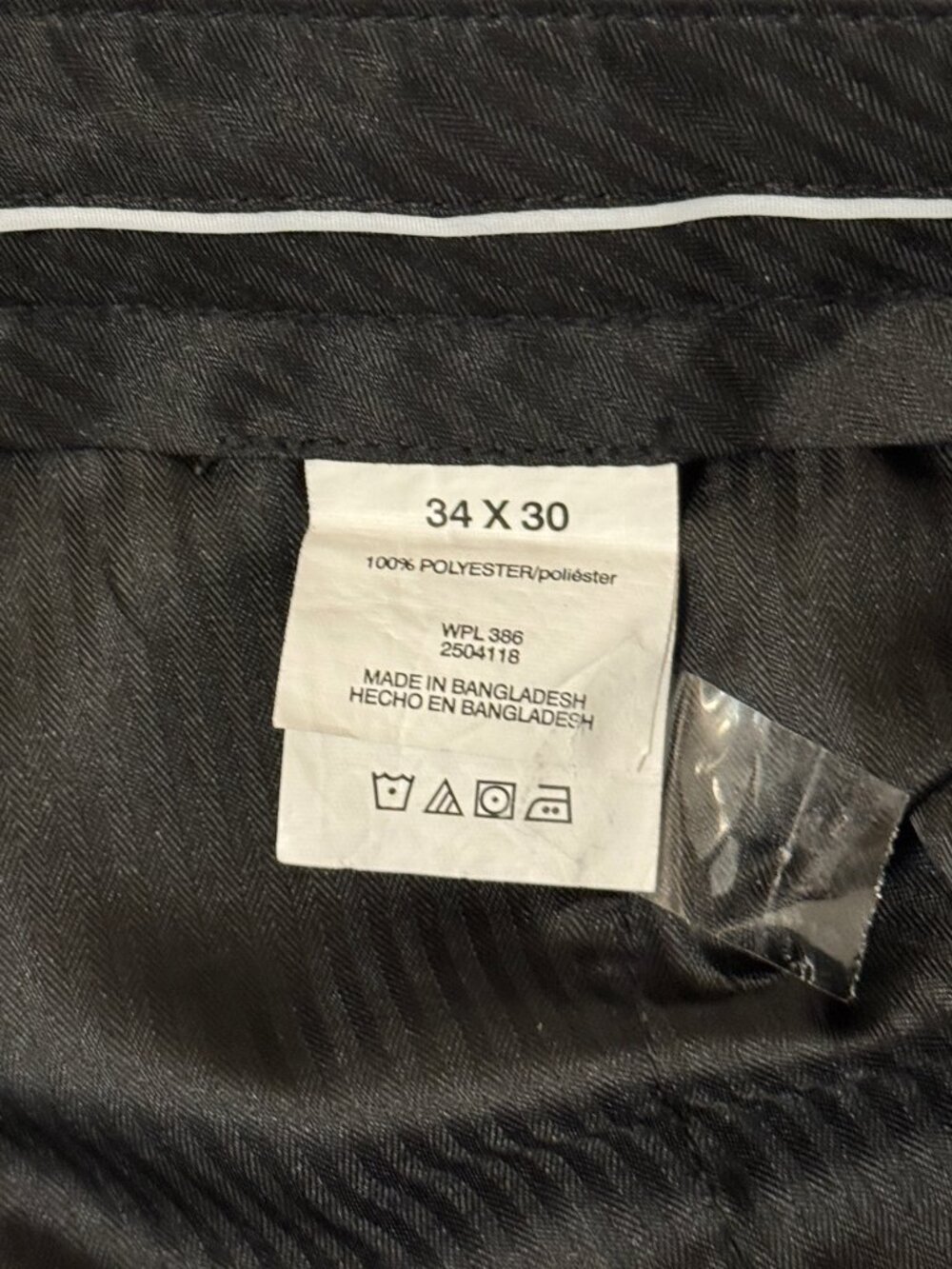 Kenneth Cole Reaction Pants Mens 34 X 30 Gray Dress Flat Front Slacks Workwear - Picture 5 of 10